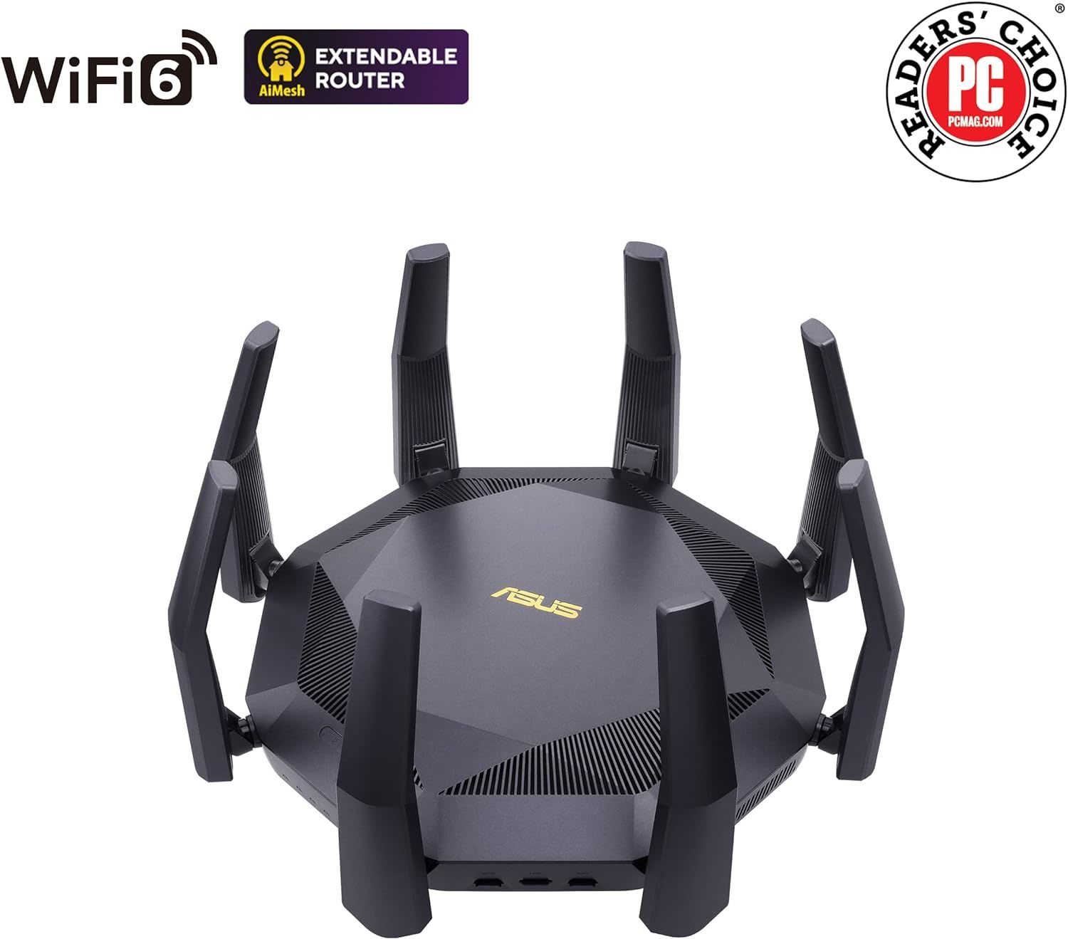 Asus RT-AX89X Aimesh AX11000 Dual Band Wİ-Fİ 6 Airpotechtion Gaming Router