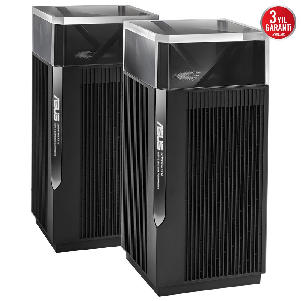 Asus ZenWifi Pro XT12 AX11000 Wi-Fi 6 Mesh Sistemi (2'li Paket) 90IG06U0-MO3A20