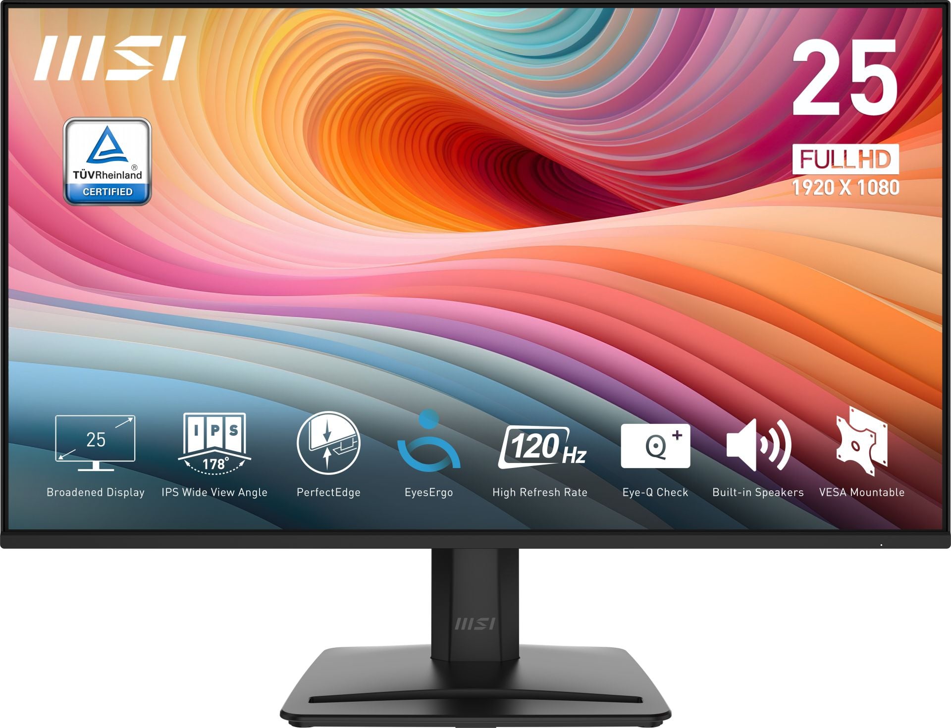 MSI PRO MP251 E2 24.5'' FHD FLAT IPS 120HZ 1MS ADAPTIVE-SYNC MONITOR
