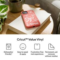 Cricut 2012037 Ekonomik Vinil Kalici 30.5cm X 3m Altin