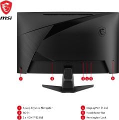MSI MAG 27C6F 27'' FHD CURVE RAPID VA 180HZ 1MS ADAPTIVE-SYNC GAMING MONITÖR