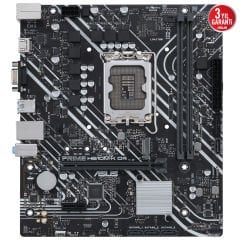 Asus Prime H610M-K D4 ARGB Intel H610 LGA1700 3200MHZ DDR4 M2 HDMI Usb 3.2 mATX Anakart