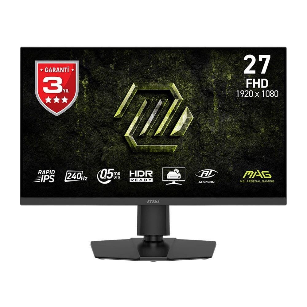 MSI 27 MAG 272PF X24 240Hz 0.5MS (GTG) 1920x1080 FLAT RAPID IPS Adaptive-Sync Pivot Gaming Monitör