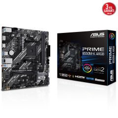 Asus Prime B550M-K ARGB AMD B550 AM4 4866MHZ DDR4 M2 Usb 3.2 RGB mATX Anakart