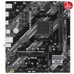 Asus Prime B550M-K ARGB AMD B550 AM4 4866MHZ DDR4 M2 Usb 3.2 RGB mATX Anakart