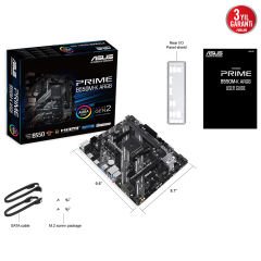 Asus Prime B550M-K ARGB AMD B550 AM4 4866MHZ DDR4 M2 Usb 3.2 RGB mATX Anakart