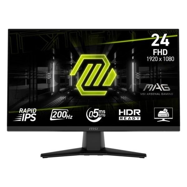 MSI 23.8 MAG 242F 1920x1080 FHD FLAT RAPID IPS 200HZ 0.5MS FREESYNC PREMIUM GAMING MONITOR