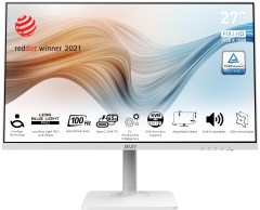 MSI MODERN MD272XPW 27'' FHD FLAT IPS 100HZ ANTI-GLARE BEYAZ MONITOR