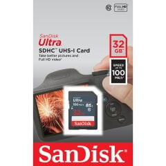 SanDisk Ultra 32GB 100MB/s SDHC/SDXC Class 10 UHS-I Hafıza Kartı SDSDUNR-032G-GN3IN