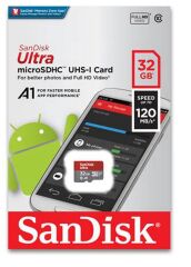 SanDisk Ultra 32GB SDSQUA4-032G-GN6MN microSDXC UHS-I 120MB/S Hafıza Kartı