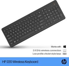 HP 220 Kablosuz Klavye Türkçe Siyah 805T2AA
