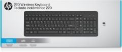 HP 220 Kablosuz Klavye Türkçe Siyah 805T2AA