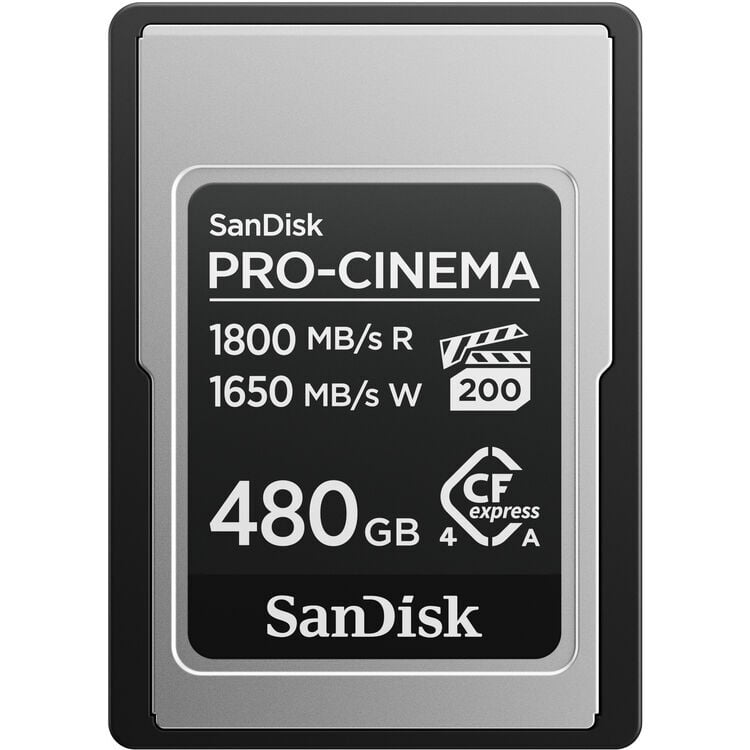 SanDisk PRO-CINEMA CFexpress 480GB SDCFEA-480G-GN4NN 1800MB/s Type A PCIe Gen 4.0 Hafıza Kartı