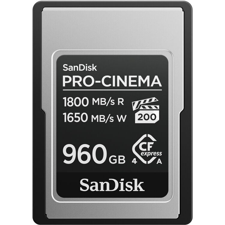 SanDisk PRO-CINEMA CFexpress 960GB SDCFEA-960G-GN4NN 1800MB/s Type A PCIe Gen 4.0 Hafıza Kartı