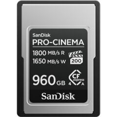 SanDisk PRO-CINEMA CFexpress 960GB SDCFEA-960G-GN4NN 1800MB/s Type A PCIe Gen 4.0 Hafıza Kartı