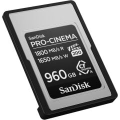SanDisk PRO-CINEMA CFexpress 960GB SDCFEA-960G-GN4NN 1800MB/s Type A PCIe Gen 4.0 Hafıza Kartı