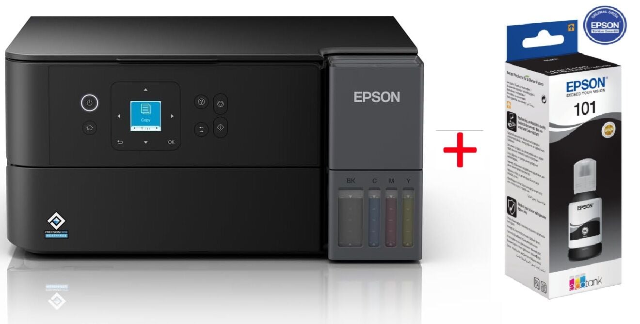 Epson EcoTank L4360 Wi-Fi + Tarayıcı + Fotokopi Renkli Çok Fonksiyonlu Tanklı Yazıcı C11CL41411