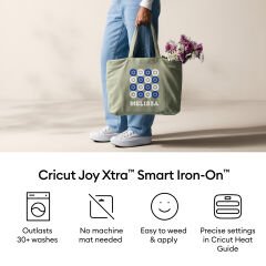 Cricut 2011676 Joy Xtra Smart Iron On 24x30.5cm 3 Sayfa Neon Pembe Sari Turuncu
