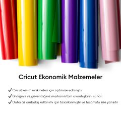 Cricut 2012083 Ekonomi·k Iron On 30.5cm X 1.5m Gümüş