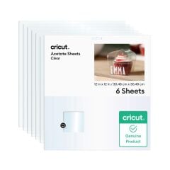 Cricut 2011975 Folyo Asetat 30x30cm 6 Sayfa Seffaf