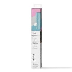 Cricut 2011518 Premium Vinil Isiltili Kalici 30x60cm 3 Sayfa Pembe Gumus Açık Mavi