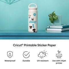 Cricut 2011889 Yazdirilabilir Suya Dayanikli Beyaz Holografik Sticker Seti A4 5 Sayfa