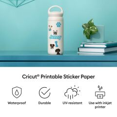 Cricut 2011889 Yazdirilabilir Suya Dayanikli Beyaz Holografik Sticker Seti A4 5 Sayfa