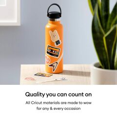 Cricut 2011889 Yazdirilabilir Suya Dayanikli Beyaz Holografik Sticker Seti A4 5 Sayfa