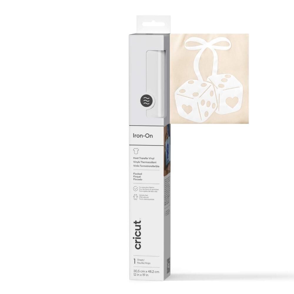 CRICUT 2011789 FLOCKED IO 30X48CM WHITE