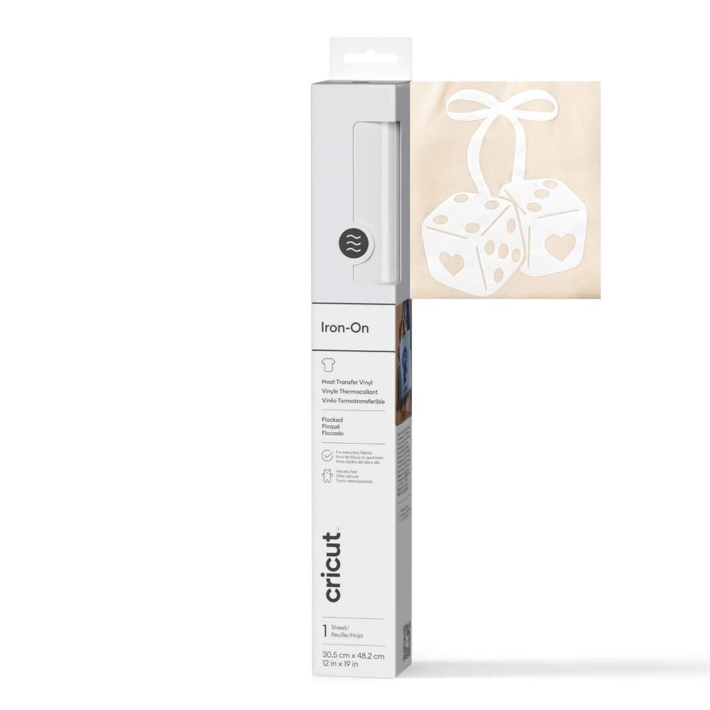 CRICUT 2011789 FLOCKED IO 30X48CM WHITE