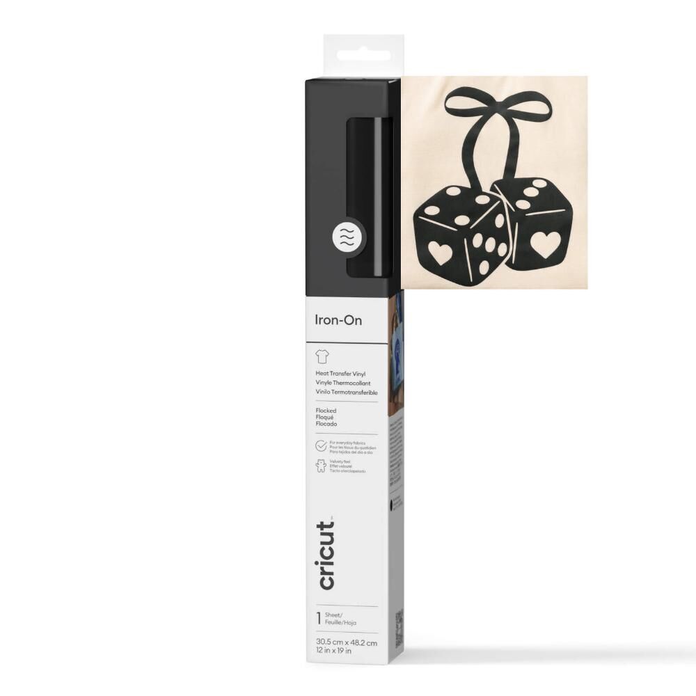 CRICUT 2011788 FLOCKED IO 30X48CM BLACK