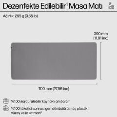 HP 200 Dezenfekte Edilebilir Masa Matı Mouse Pad 8X596AA