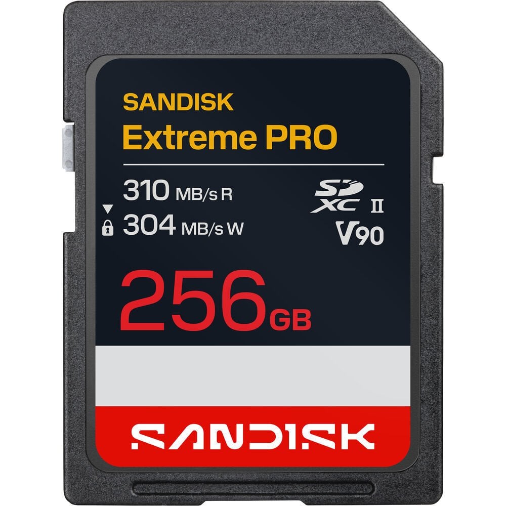 SANDISK Extreme PRO 256GB SDSDXDE-256G-GN4IN 310MB/s UHS-II V90 SDXC 8K Hafıza Kartı