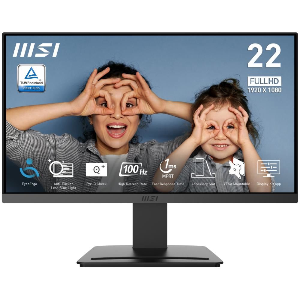 MSI PRO MP223 E2 21.45 FHD FLAT VA 100HZ 1MS ADAPTIVE-SYNC MONITOR
