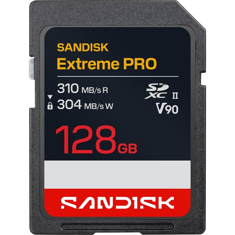 SANDISK Extreme PRO 128GB SDSDXDE-128G-GN4IN 310MB/s UHS-II V90 SDXC 8K Hafıza Kartı
