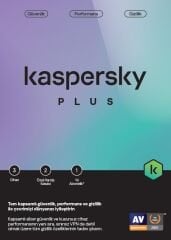 Kaspersky Plus Antivirüs Yazılımı Elektronik Lisans 3 Kullanıcı, 1 Yıl Sınırsız VPN Dahil (Resmi Distribütör Garantili)