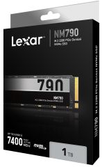Lexar NM790 1TB 7400MB-6500MB/s M.2 NVMe PCIe Gen4 SSD Disk LNM790X001T-RNNNG