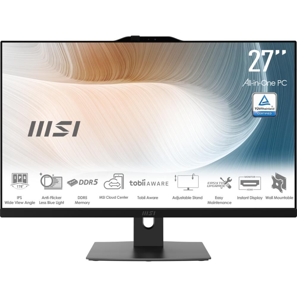 MSI MODERN AM272P 1M-1094XEU 27 FHD CORE 7 150U 16GB DDR5 1TB SSD FDOS SIYAH AIO PC
