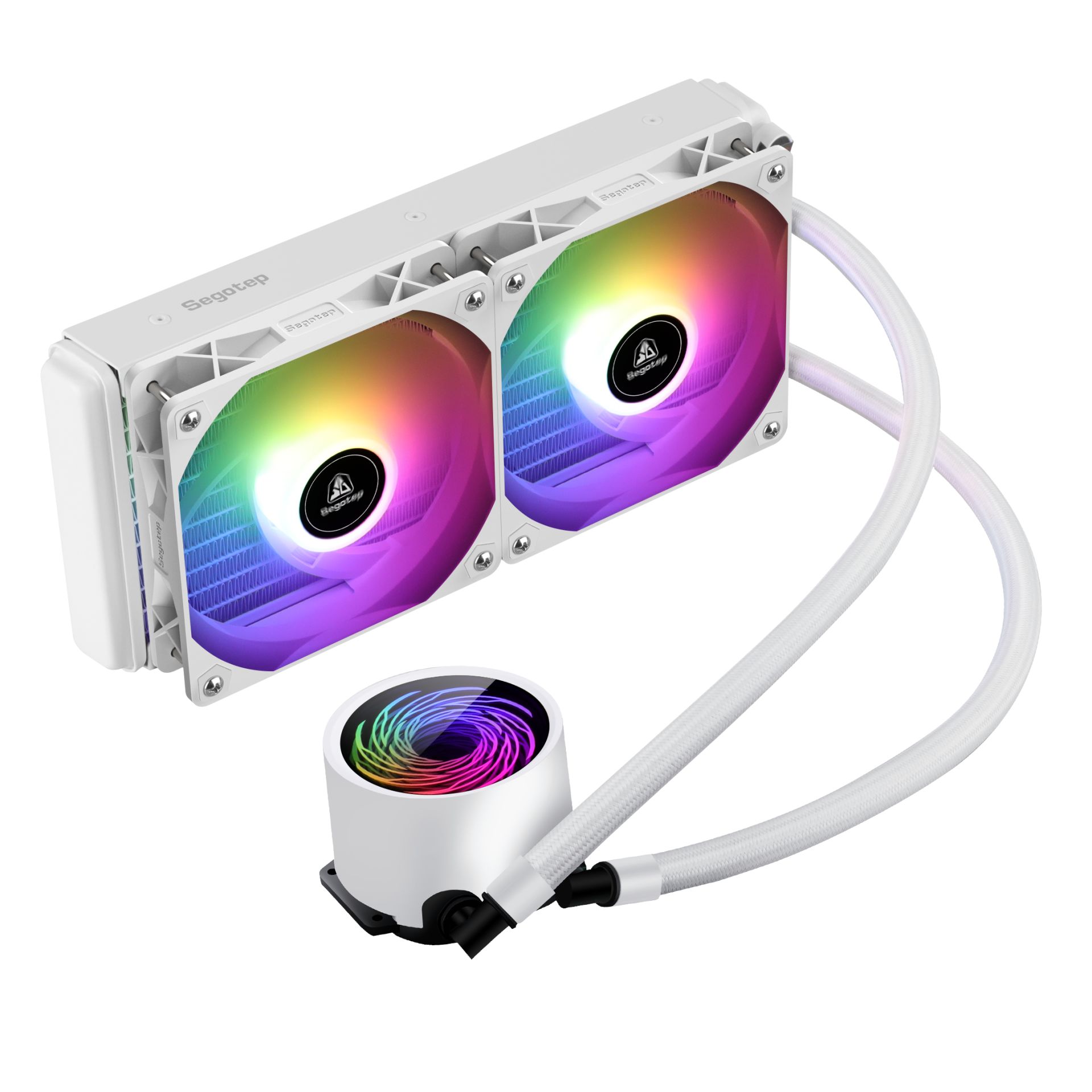 SEGOTEP BeVere 240 ARGB Beyaz Sıvı İşlemci Soğutucusu (AM5 ve LGA1700 Uyumlu)