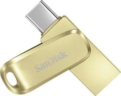 SanDisk Ultra Dual Drive Luxe 128GB Type-C USB 3.2 Flash Bellek Gold SDDDC4-128G-G46GD