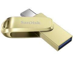 SanDisk Ultra Dual Drive Luxe 128GB Type-C USB 3.2 Flash Bellek Gold SDDDC4-128G-G46GD