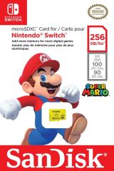 SanDisk Nintendo Switch 256GB 100MB/s microSDXC Hafıza Kartı SDSQXAO-256G-GN3ZN