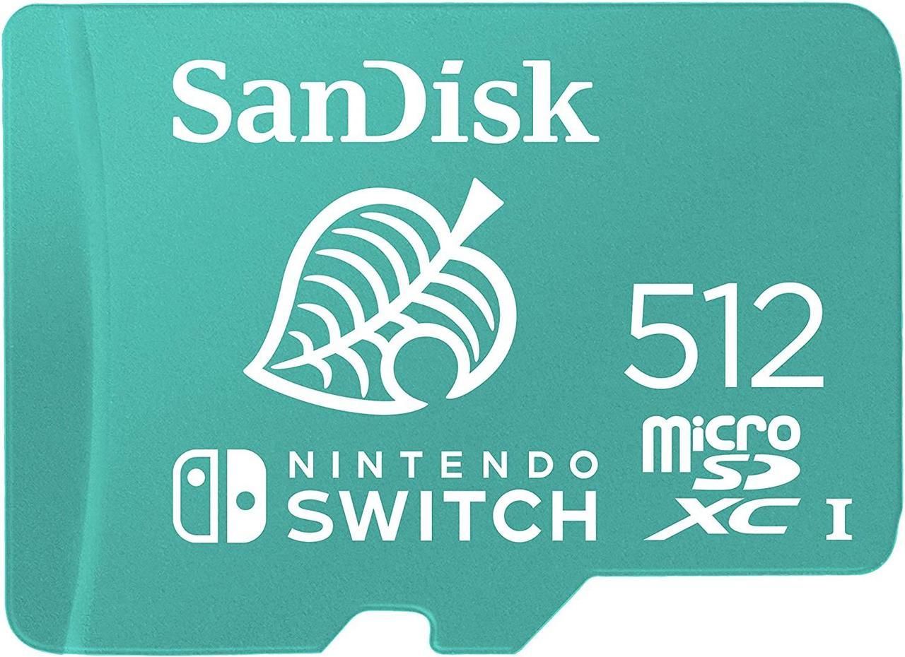 SanDisk Nintendo Switch 512GB 100MB/s microSDXC Hafıza Kartı SDSQXAO-512G-GN3ZN