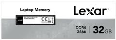 Lexar 32GB 3200Mhz DDR4 So-DIMM CL22 260 Pin 1.2V Ram Bellek LD4AS032G-B3200GSST