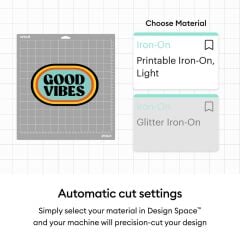 Cricut 2011838 Yazdirilabilir Iron On Acik Renk Kumaslar Icin A4 5 Sayfa