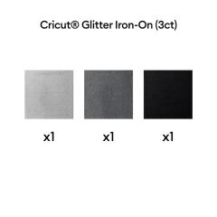 Cricut 2011460 Isiltili Iron On 30x30cm 3 Sayfa Siyah Koyu Gumus Acik Gumus