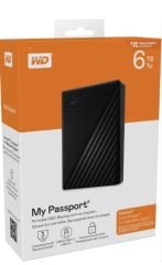 WD My Passport 6TB 2.5 inc USB 3.2 Siyah Taşınabilir Disk WDBR9S0060BBK-WESN