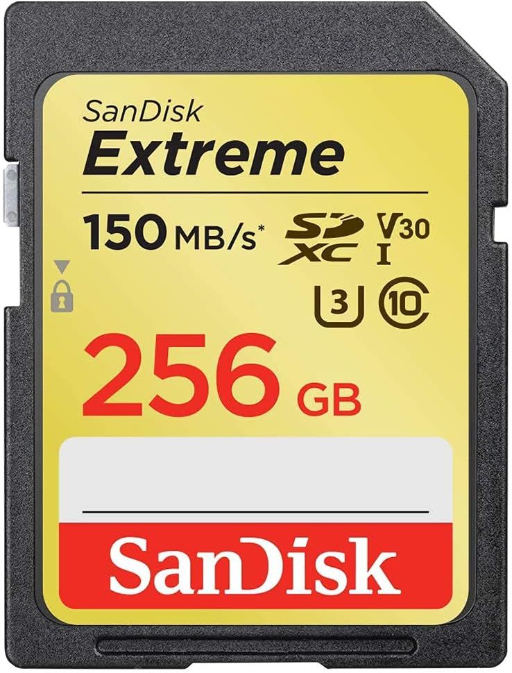 SanDisk Extreme 256GB 150MB/s SDXC V30 UHS-I U3 Hafıza Kartı SDSDXV5-256G-GNCIN