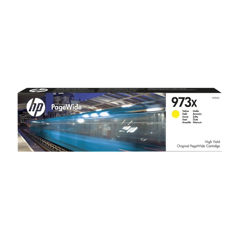HP F6T83AE (973X) Yüksek Kapasiteli Sarı Orijinal PageWide Kartuşu (ORIGINAL)