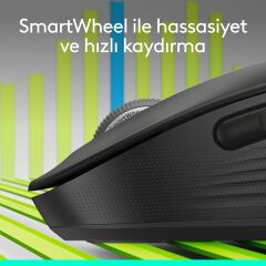 Logitech Signature M650 Küçük ve Orta Boy Sağ El Için Sessiz Kablosuz Mouse - Siyah 910-006253